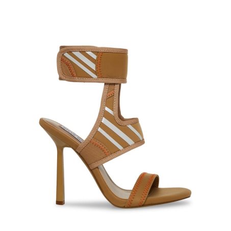 Brown Steve Madden Carmella Women's Heels Sandals | PH 5341HFO